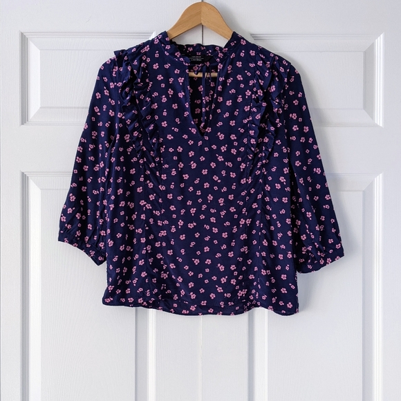 & Other Stories Ditsy Floral Print Ruffle Top | 4 - Picture 13 of 13